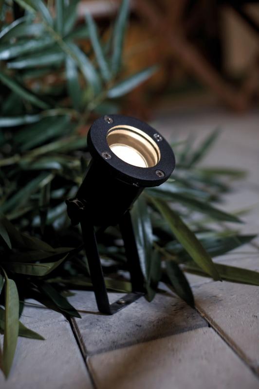 Erdspießstrahler Spotlight schwarz IP54